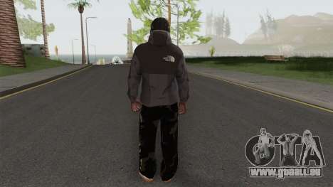 The North Face Black Guy für GTA San Andreas