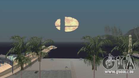 Smash Ball On Fire In The Night Sky für GTA San Andreas