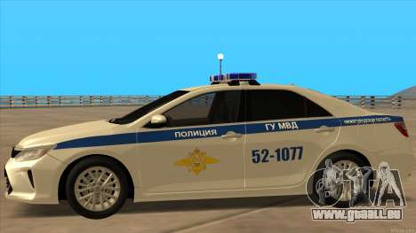 Toyota Camry 2015 Facelift des Innenministeriums für GTA San Andreas