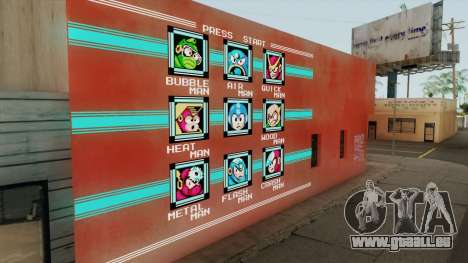 Mega Man Stage Select Wall für GTA San Andreas
