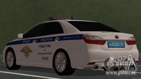 Toyota Camry 2015 Verkehrspolizei für GTA San Andreas
