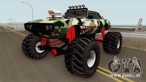 Pontiac Firebird Camo Shark Monster Truck 1968 für GTA San Andreas