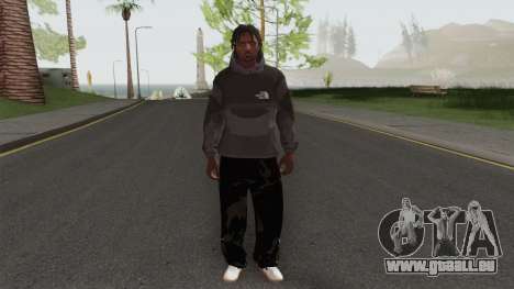 The North Face Black Guy pour GTA San Andreas