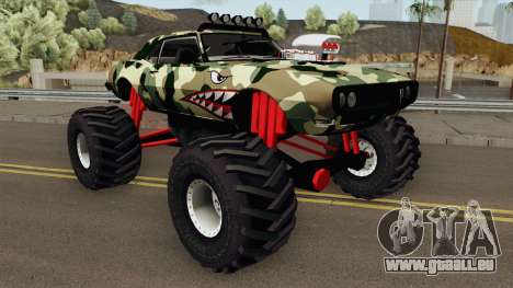 Pontiac Firebird Camo Shark Monster Truck 1968 für GTA San Andreas