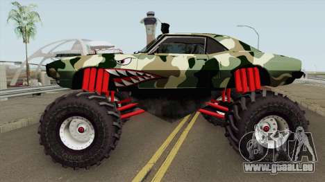 Pontiac Firebird Camo Shark Monster Truck 1968 pour GTA San Andreas