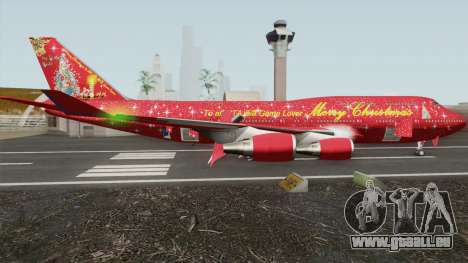 Boeing 747-400 Christmas für GTA San Andreas