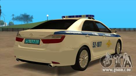 Toyota Camry 2015 Facelift des Innenministeriums für GTA San Andreas