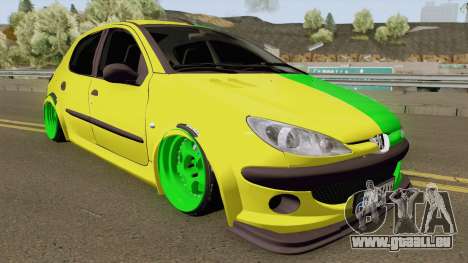 Peugeot 206 Two Face für GTA San Andreas
