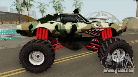 Pontiac Firebird Camo Shark Monster Truck 1968 für GTA San Andreas