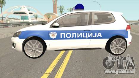 Volkswagen Golf VI Serbian Police pour GTA San Andreas