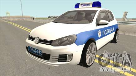 Volkswagen Golf VI Serbian Police für GTA San Andreas