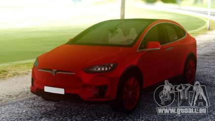 Tesla Model X Red pour GTA San Andreas