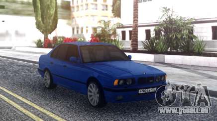 BMW M5 E34 Blue Sedan für GTA San Andreas