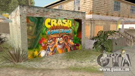 Crash Bandicoot N. Sane Trilogy Wall Garage CJ für GTA San Andreas