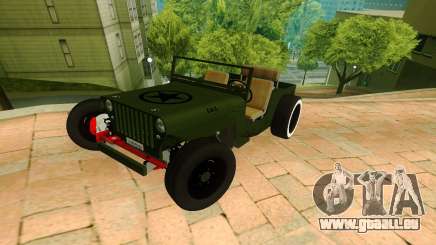 Jeep Willys Flatfender Loose Nuts pour GTA San Andreas