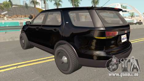 Vapid Police Cruiser Unmarked GTA V für GTA San Andreas