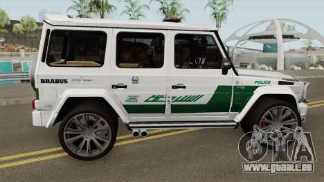 Mercedes-Benz G700 Brabus Widestar Dubai Police für GTA San Andreas