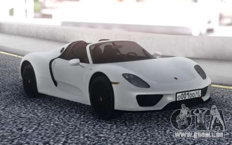 Porsche 918 Spyder für GTA San Andreas