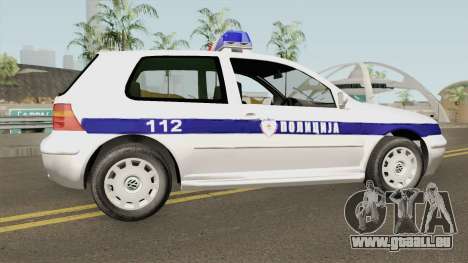 Volkswagen Golf IV Policija Republike Srpske für GTA San Andreas