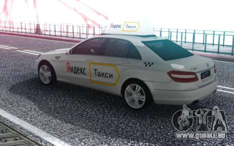 Mercedes-Benz E-Classe A Yandex Taxi pour GTA San Andreas
