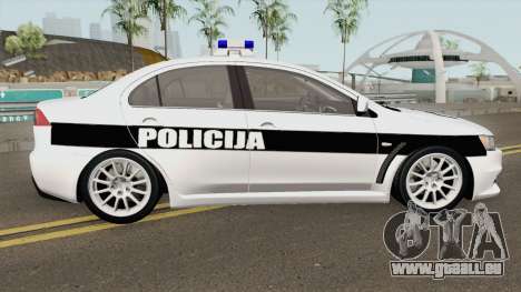 Mitsubishi Lancer Evolution X POLICIJA BiH pour GTA San Andreas