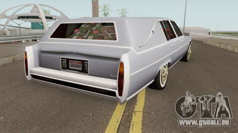 Cadillac Fleetwood Hearse (Romero Style) v1 1985 pour GTA San Andreas