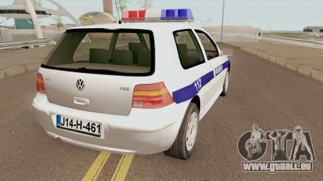 Volkswagen Golf IV Policija Republike Srpske für GTA San Andreas