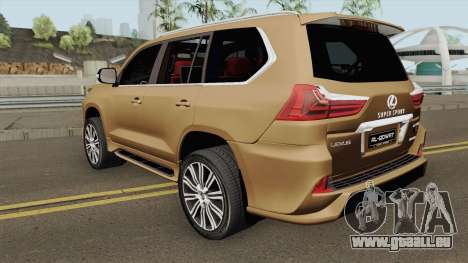 Lexus LX570 SUPER SPORT 2019 pour GTA San Andreas