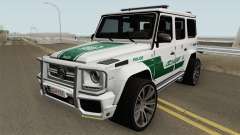 Mercedes-Benz G700 Brabus Widestar Dubai Police für GTA San Andreas