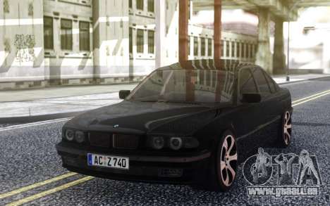 BMW 740i E38 BLACK pour GTA San Andreas