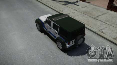 Jeep Wrangler Rubicon 2013 Police pour GTA 4
