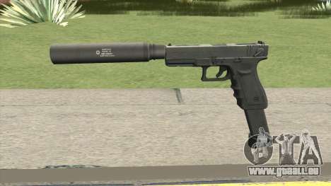 Contract Wars Glock 18 Extended Suppressed für GTA San Andreas