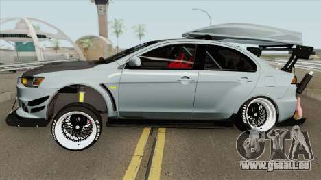 Mitsubishi Lancer Evolution X Hellaflush 2015 für GTA San Andreas