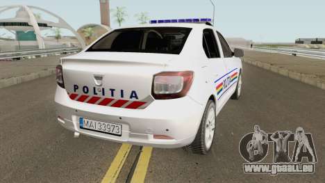 Dacia Logan 2 2016 Politia Romana pour GTA San Andreas