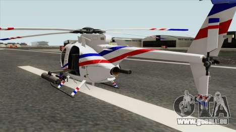 AH-6J Little Bird GBS News Chopper für GTA San Andreas