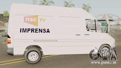 Mercedes-Benz Sprinter NSC TV pour GTA San Andreas