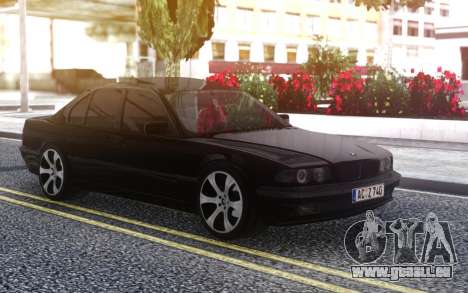 BMW 740i E38 BLACK pour GTA San Andreas