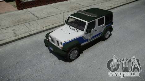 Jeep Wrangler Rubicon 2013 Police pour GTA 4