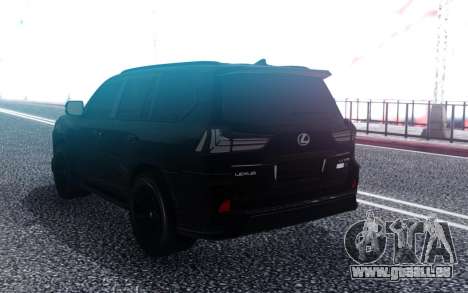 Lexus LX570 Superior Black Edition für GTA San Andreas