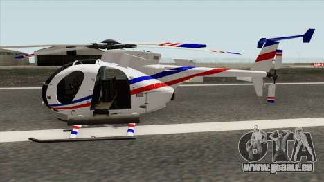 AH-6J Little Bird GBS News Chopper für GTA San Andreas
