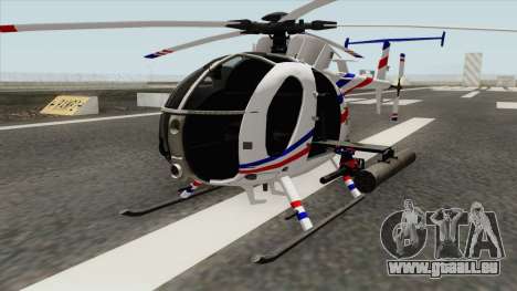 AH-6J Little Bird GBS News Chopper pour GTA San Andreas