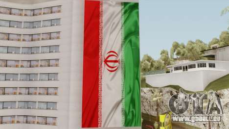 Iran Flag On Building für GTA San Andreas