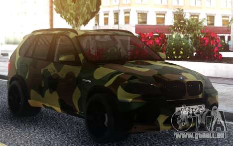 BMW x 5m Dima Gordey (Camouflage) pour GTA San Andreas