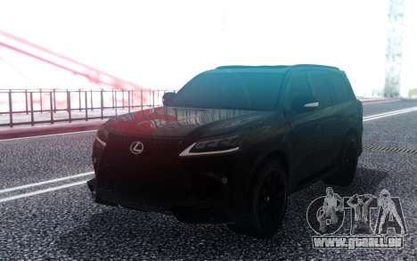 Lexus LX570 Superior Black Edition pour GTA San Andreas