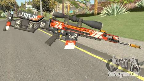 CS-GO SCAR-20 (Bloodsport Skin) pour GTA San Andreas