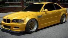 BMW M3 E46 Yellow pour GTA 4