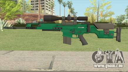 CS-GO SCAR-20 (Emerald Bravo Skin) pour GTA San Andreas