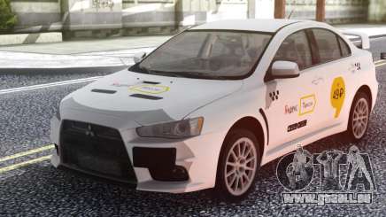 Mitsubishi Lancer Evolution X Yandex Taxi pour GTA San Andreas