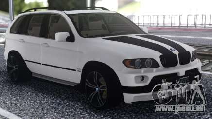 BMW X5 Black And White pour GTA San Andreas