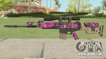 CS-GO SCAR-20 (Blaze Pink Skin) pour GTA San Andreas